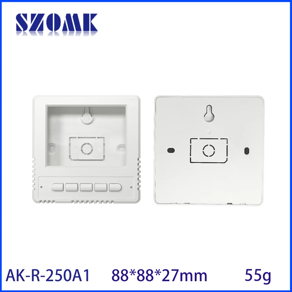 88*88*27MM 86-Type Multi-Gas Environmental PM10 Monitor Smart LCD Thermostat Switch Housing Detector Box PCB Plastic Enclosure