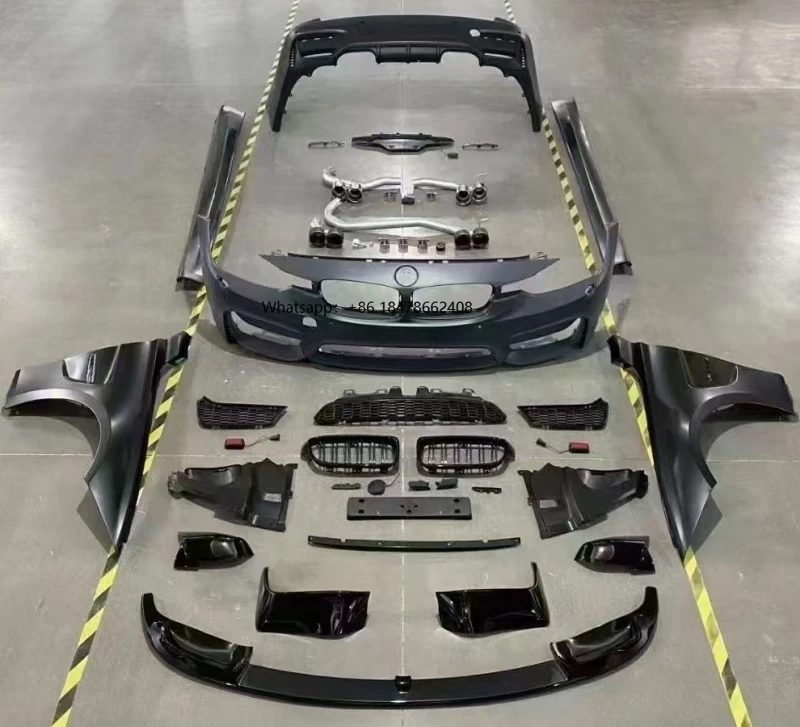 

For F30 F35 M3 Whole Body Kit 2012-2019 3Series Car Bumper Fenders Side Skirts Rear Bumper and GTS Style Hood Auto Parts