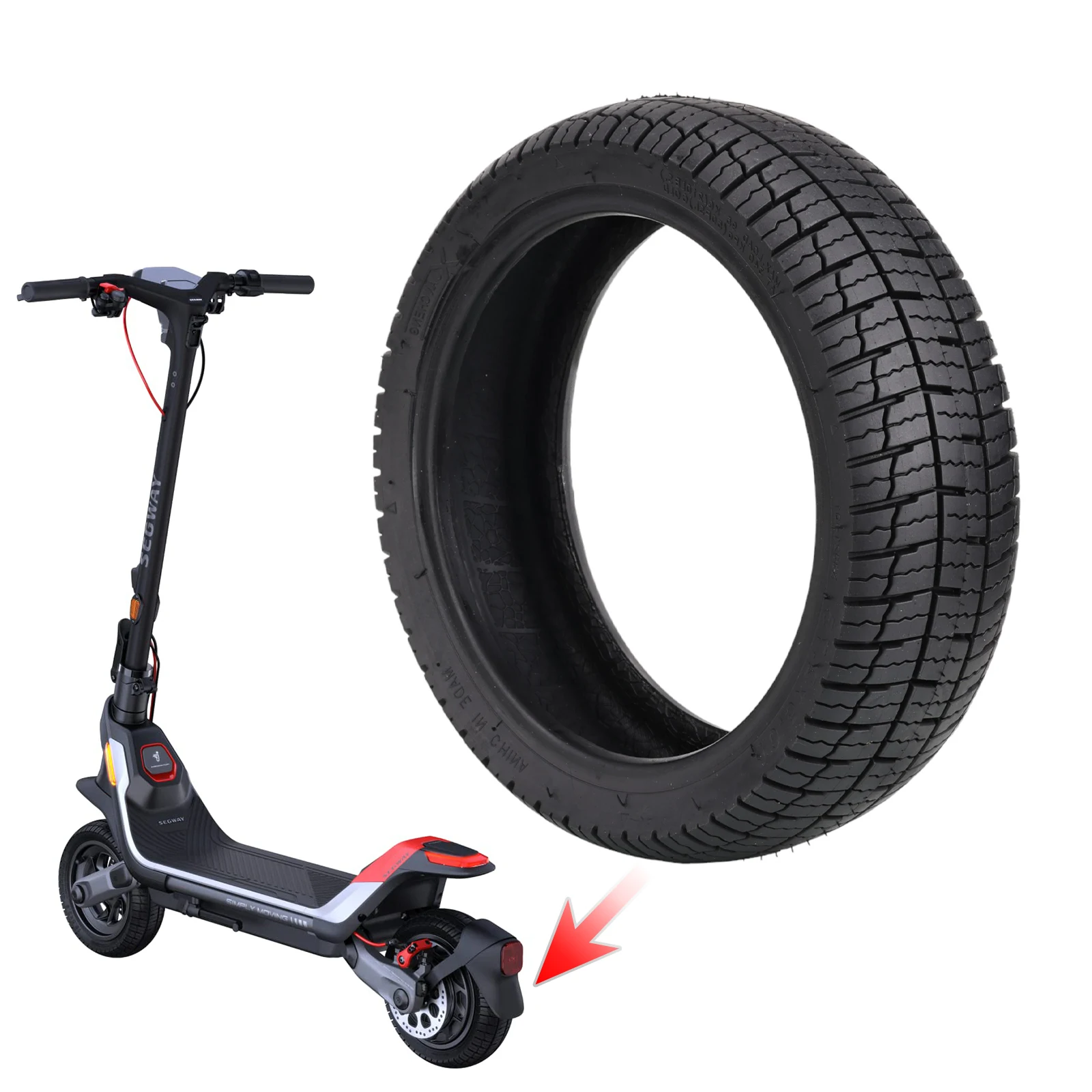 10.5X2.75 Tubeless Tire For Segway Ninebot P65 P100 P100S P100SU Electric Scooter Vacuum Wheel Tyre Replacement Parts