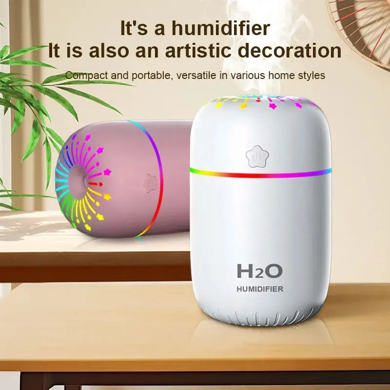 Star Colorful Cup Humidifier USB Desktop Office Car Aromatherapy Machine Home Silent Desktop Home Car Running Horse Light