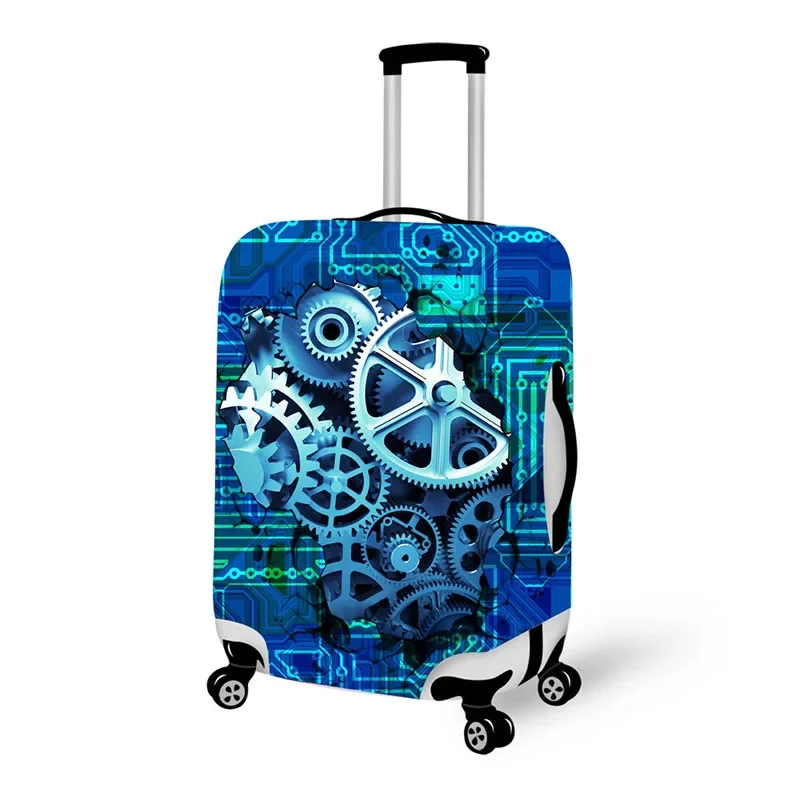 

Creative material print travel luggage suitcase protective cover stretch waterproof portable luggage covers rain cover