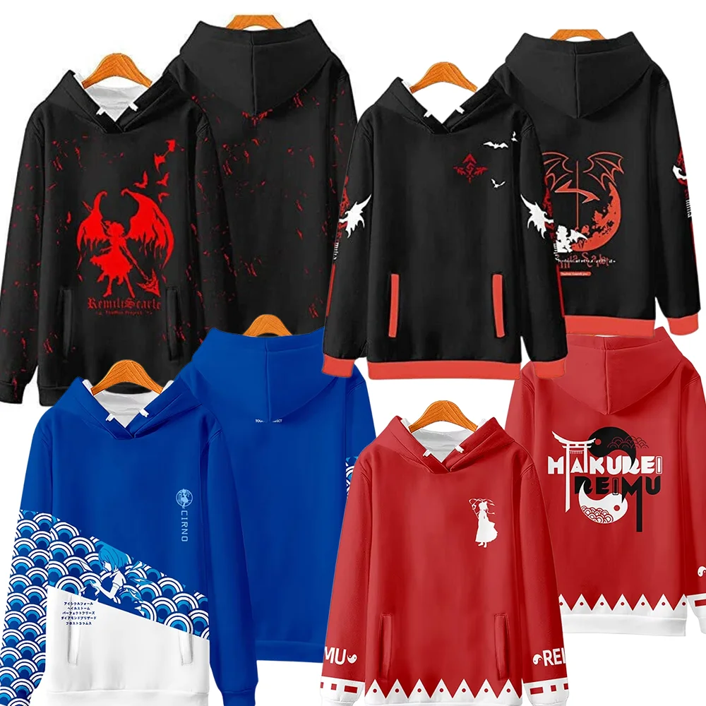 Cosplay Game Touhou Project 3d Print Hoodie Men Women Fashion Anime Tracksuit Casual Hoodie Sweatshirt Winter Clothes Teens Coat