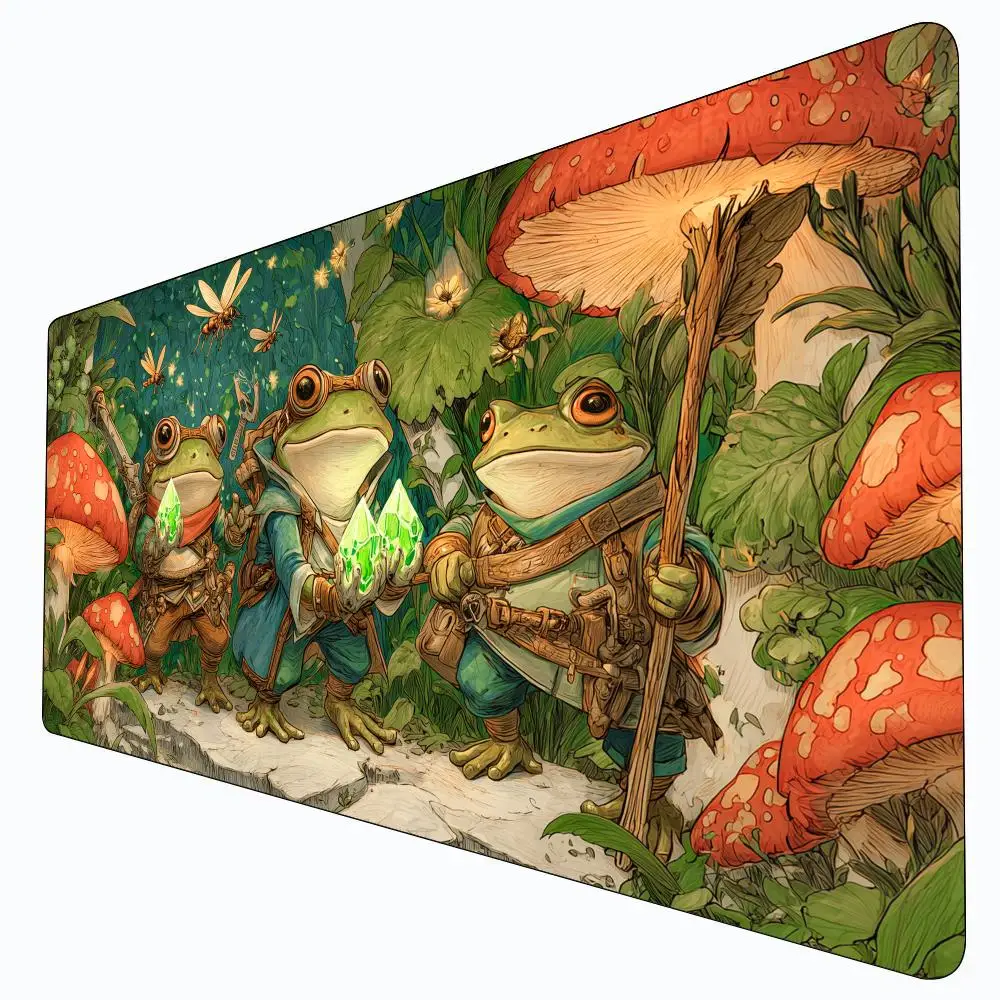 

Jungle Frog Squad MTG Playmat Magic Card Battle Mat Non-Slip Durable 35X60CM Commander playmat Board Game Mat for TCG card mat
