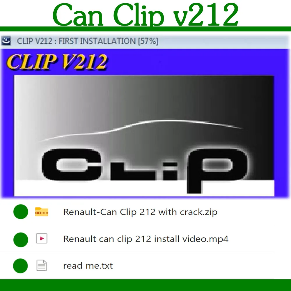 Car Software Can Clip 212 For Renault OBD Test Engine Automatic Transmission Air conditioning system Anti-theft Reprogramming