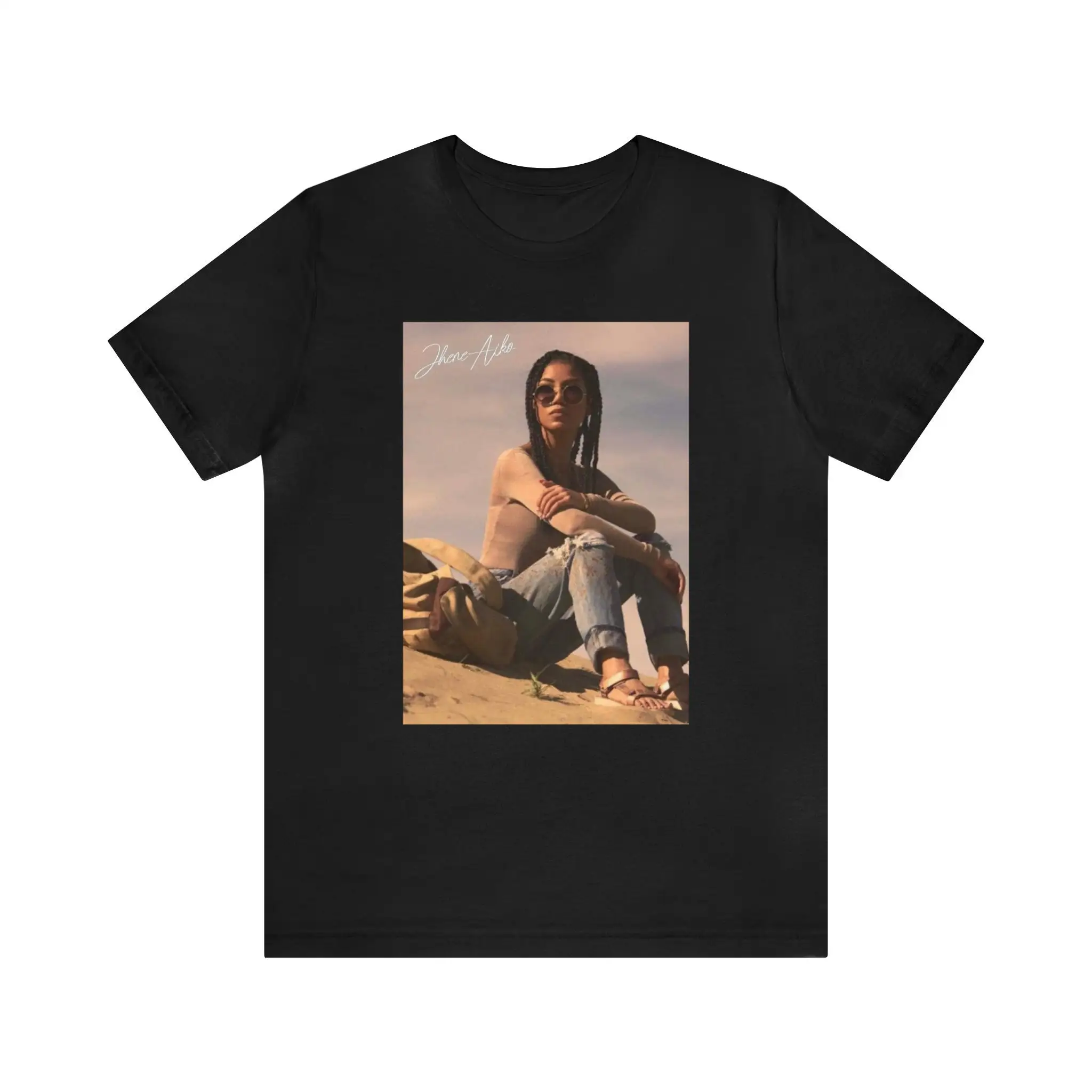 Jhene Aiko Photoshoot Vintage T Shirt Retro 90s New Bootleg Black Music RnB Singer Rapper For Fans