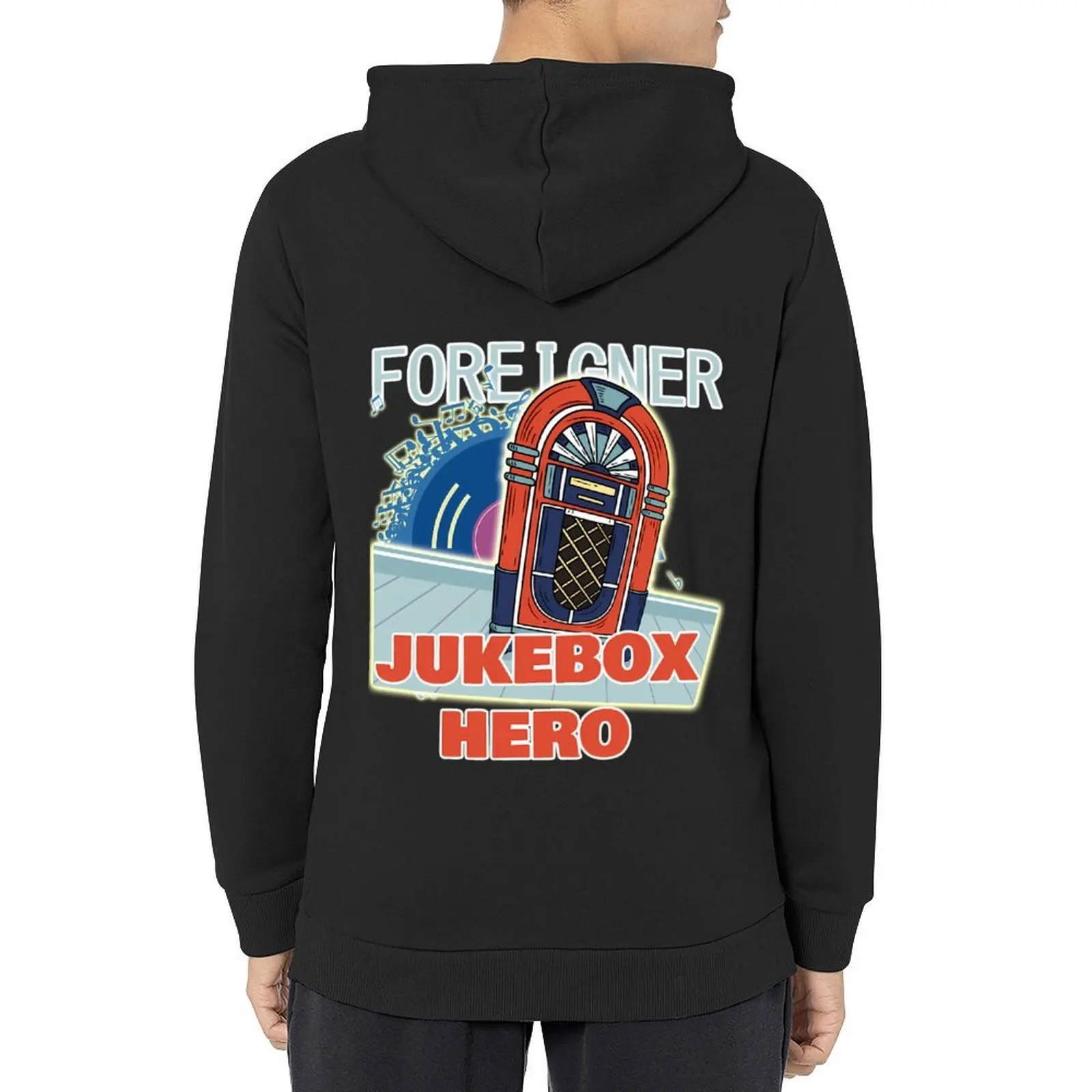 

Jukebox Hero Vintage Retro Hoodie clothes for men men's winter sweater autumn clothes hooded shirt man hoodie