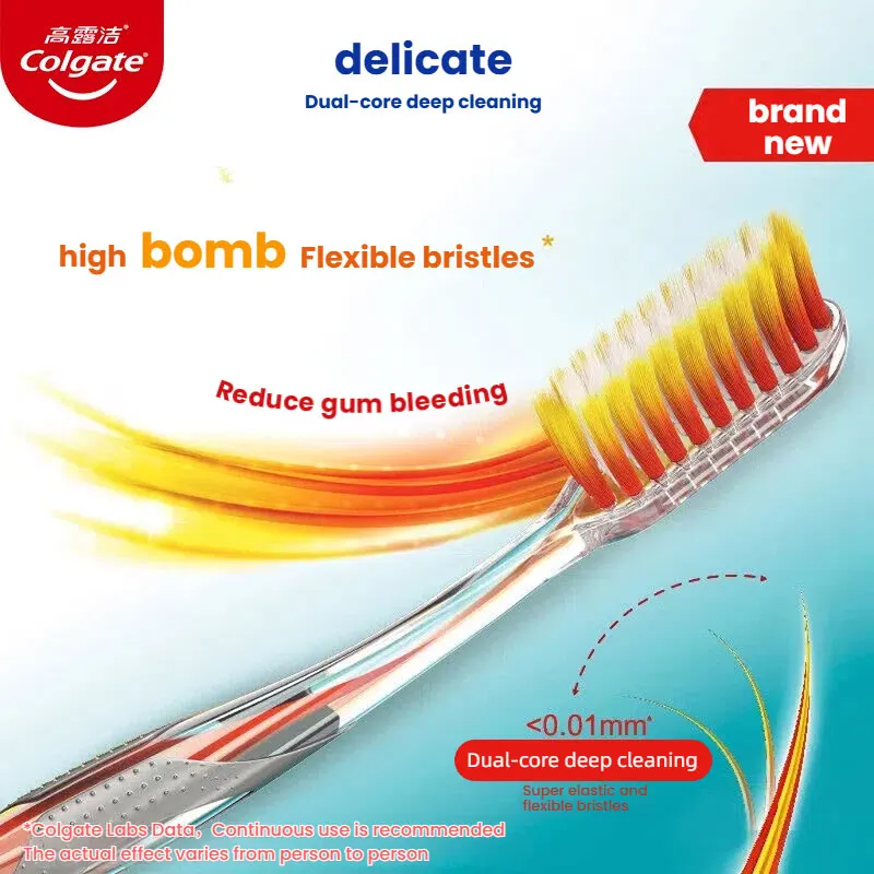 Daily Household Toothbrush Random Assorted Color Spiral Soft Fine Bristles Wholesale For Family Use