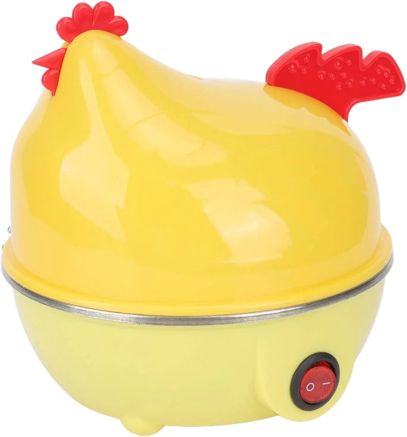 Quick Egg Cooker, Multifunctional Egg Cooker 7 Egg Capacity Automatic Shut Off Chicken Shape for Breakfast Hard Boiled Eggs  Egg