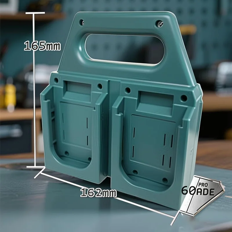 4-Slot Battery Holder Dock Mount Storage Rack for Makita18V Fixing Devices Tool Holder Machine Compact Organizer Easy Storage