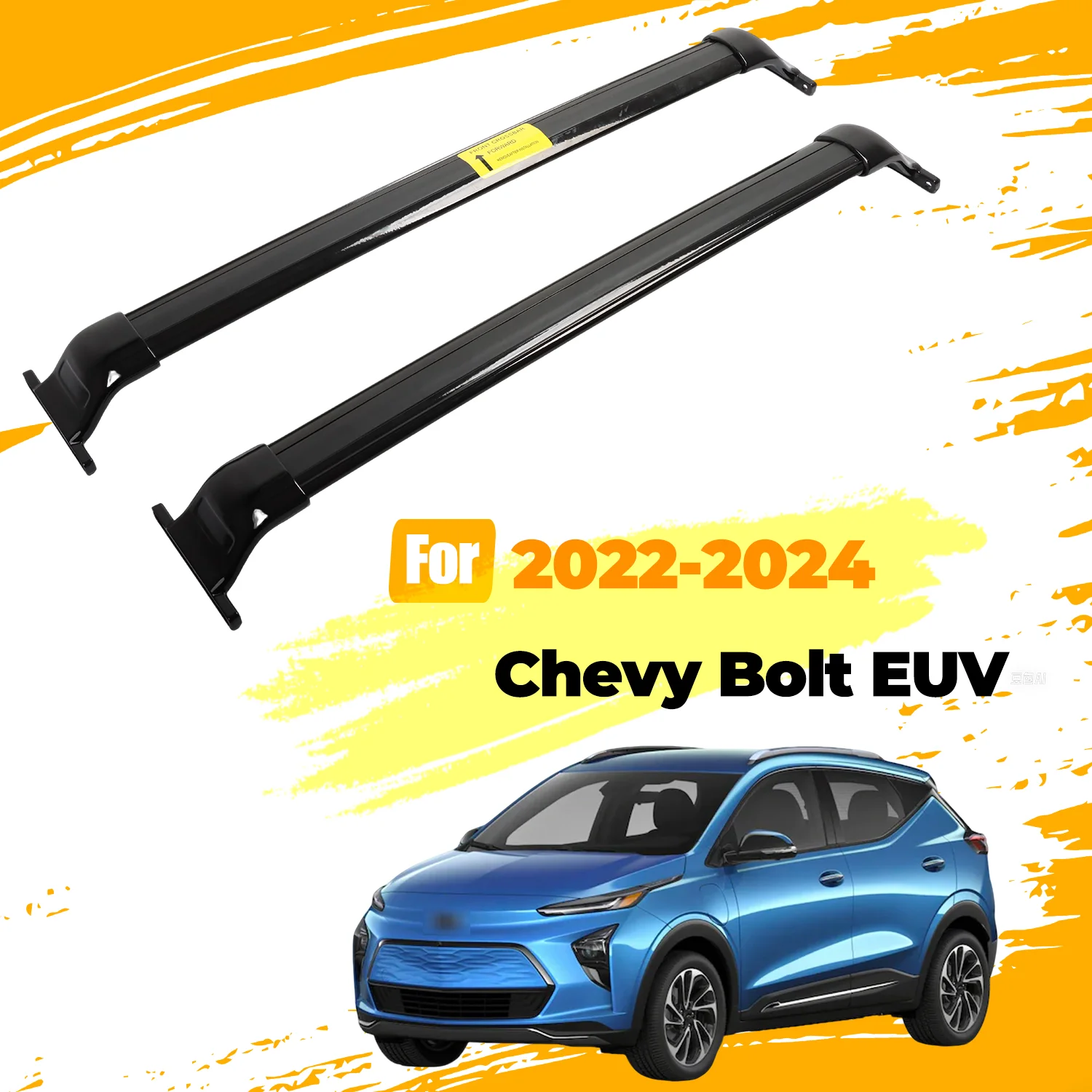 

Алюминиевая бесшумная поперечина багажника на крышу для болта Chevy EUV 2022-24, 2 шт., антикоррозийная