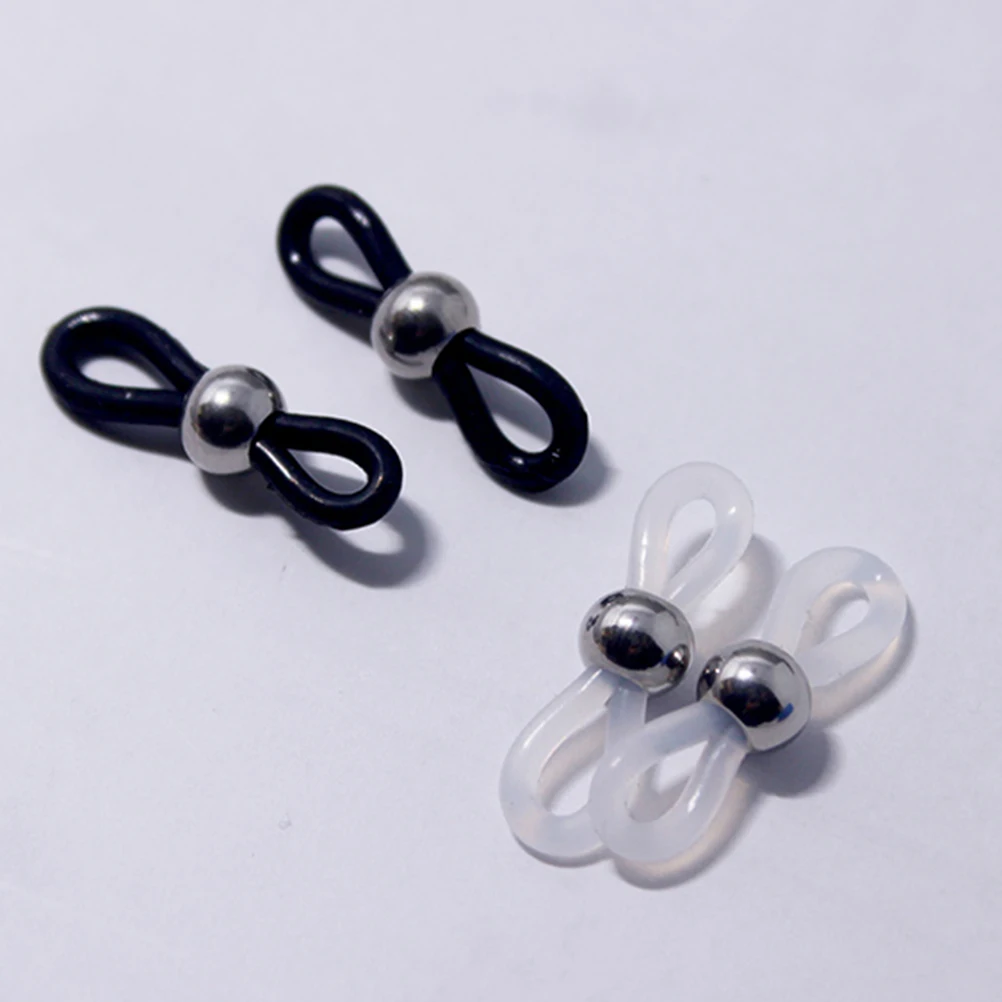 

40pcs Eyeglasses Accessory Soft Silicone Ring Eyeglass Holder Non Slip Glasses Holder Cord Anti Fall DurabilityEyeglass