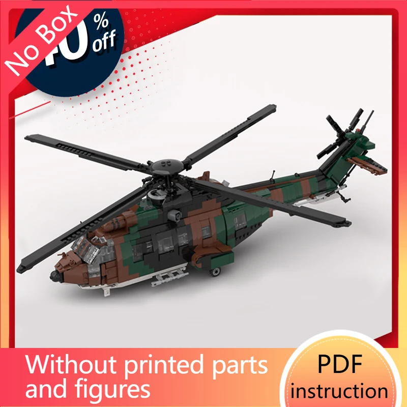 

Вертолет AS532 Cougar Модель Технология Кирпичи DIY Сборка Самолет Игрушки Для Детей Moc Строительные Блоки Special OpsChri