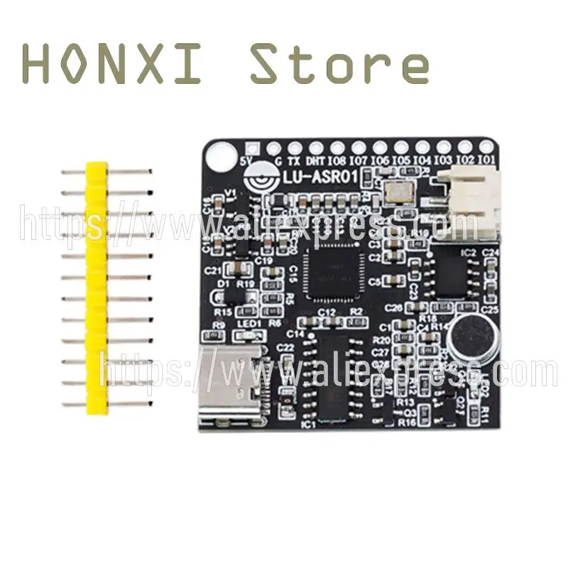 Módulos de control inteligente de identificación fuera de línea, piezas, LD3320, reconocimiento de voz, entrada personalizada, 1 LU-ASR01