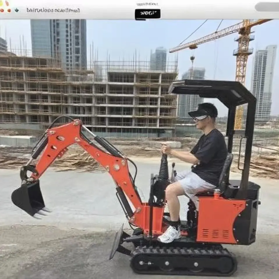  Compact 0.8-Ton EPA-Approved Tailless Excavator: Customizable for Urban & Landscaping Work Highly skilled in exploration