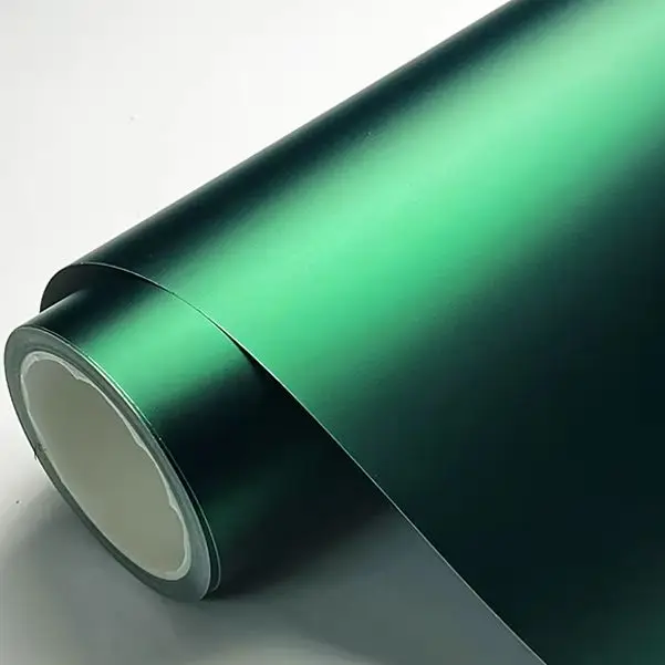 Premium PET Ghost Venom Green Chrome Metallic Vinyl Wrap Film With Air Release Self Adhesive DIY Car Motorcycle Sticker Decal