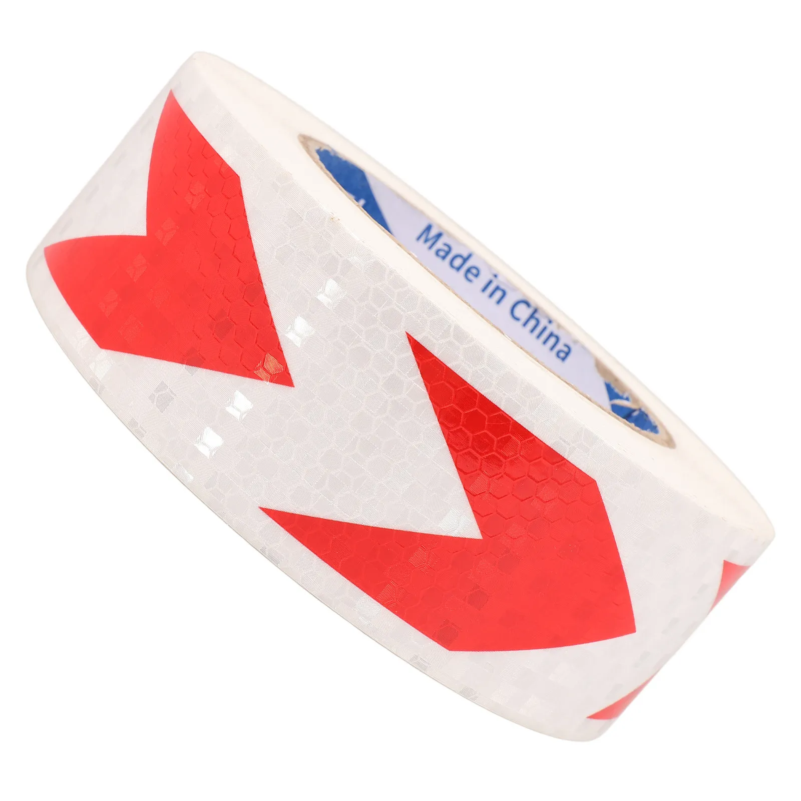 1 Roll Reflective Warning Tape Fluorescent Safety Reflective Tape Honeycomb Pattern High Visibility for Vehicles Road Transport