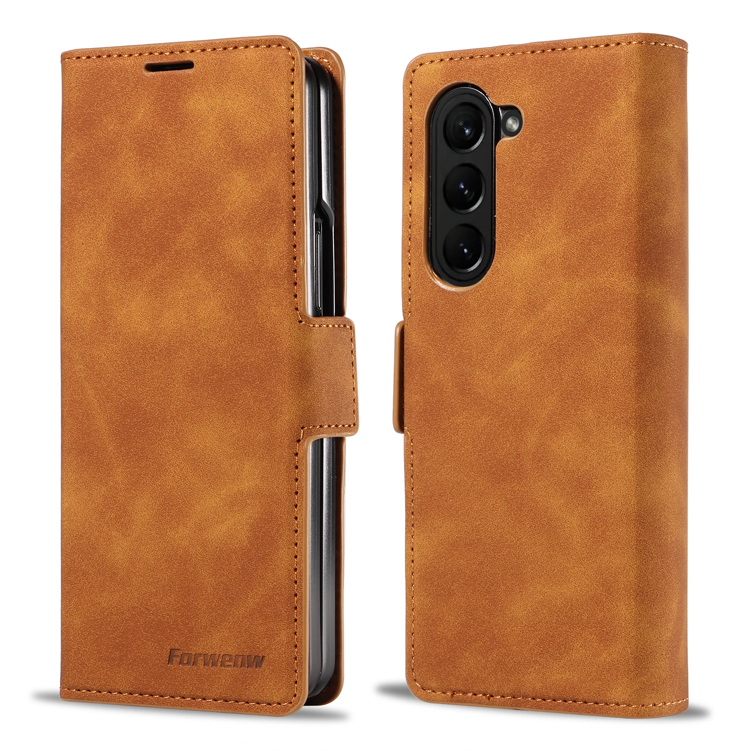 Luxury Business Flip Card Slot Wallet Leather Phone Case‌ for Samsung Fold 8 Ultra 7 6 5 4 3 Shockproof Book Stand Slim Cover