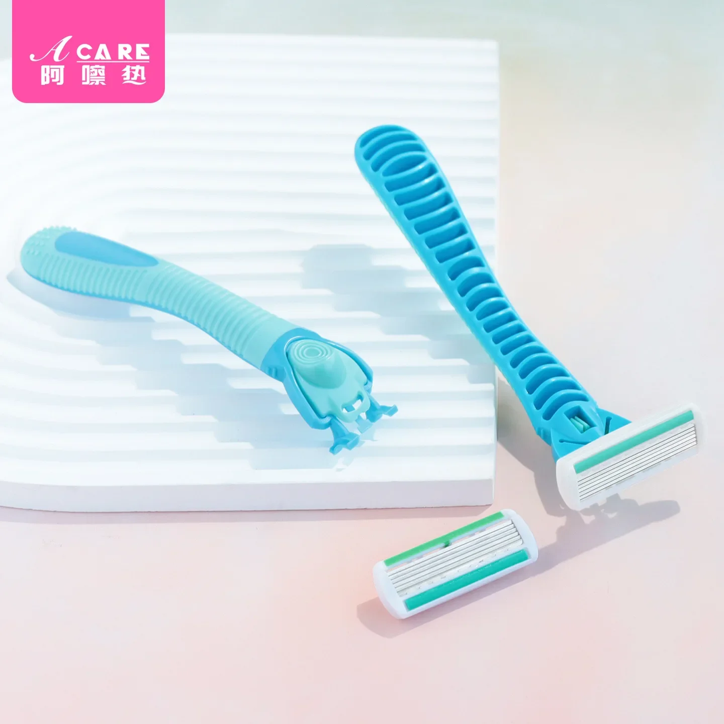 سكين الحلاقة A1P49-سكين الحلاقة اليدوي أنثى إزالة الشعر تحت الإبط الحلاقة إزالة شعر الساق أداة الحلاقة المحمولة