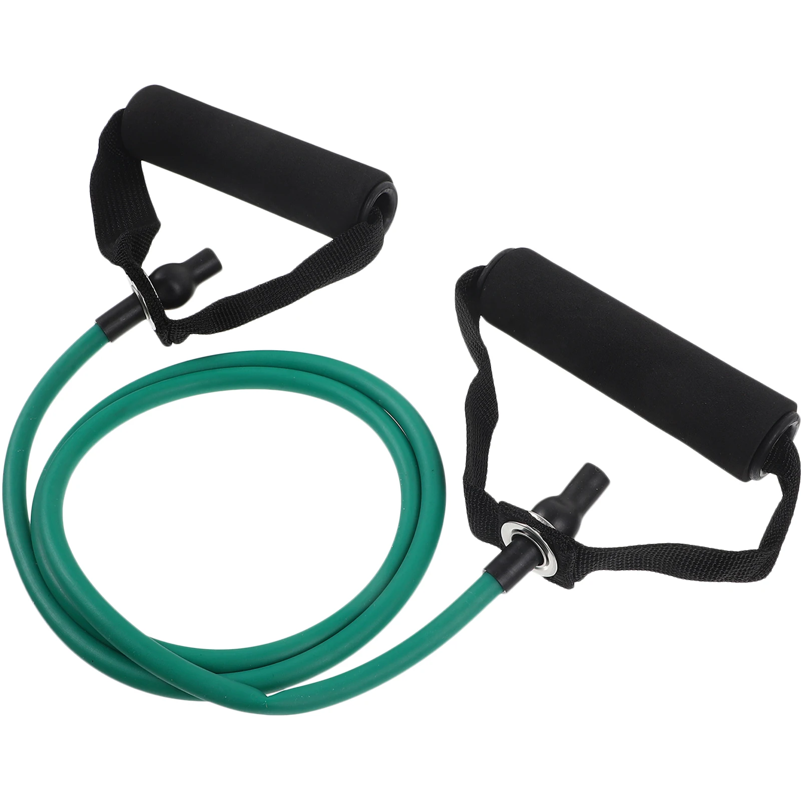 

Outdoor Elastic Fitness Resistance Bands Green Handles for Yoga Pilates Strength Training Stretching Workout Anywhere