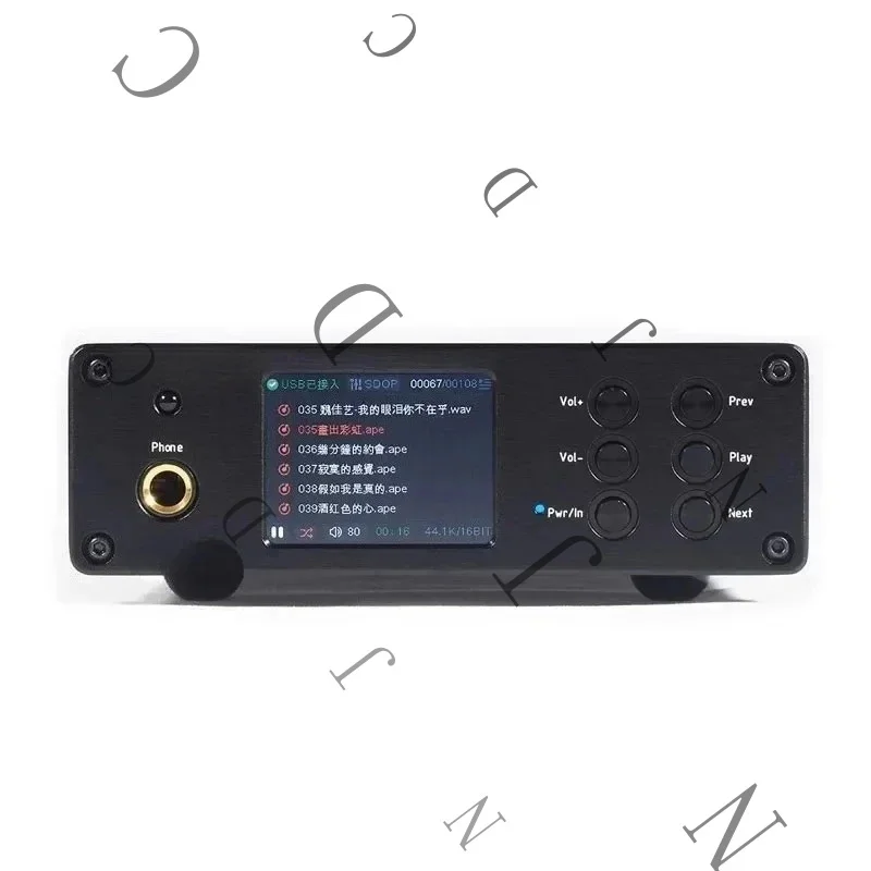 HiFiAMP NP10 Lossless Audio Decoder 2XPCM1794 DAC Bluetooth5.4 Headphone Amplifier With 2-Inch IPS Screen