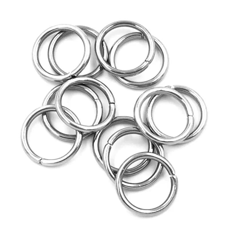 1500Pcs Silver Tone Round Stainless Steel Split Open Jump Rings DIY Crafts Jewelry Making Accessories 10x1.2mm