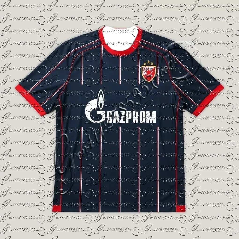 Herren Sommer 3D Sport Fußball T-Shirt Saison 2026 Rotster Belgrad Auswärtstrikot Atmungsaktiv Schnelltrocknend Familien-Set – Detail 5