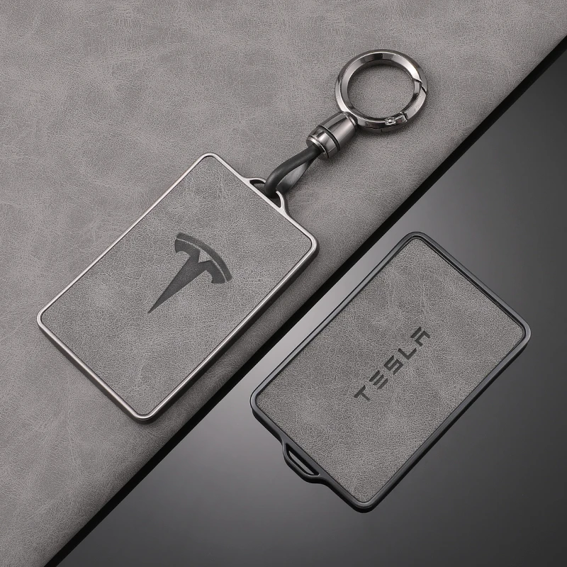 Skórzane etui na kluczyk NFC do Tesli Model 3 Model S Model X Model Y Uchwyt na kluczyk bez kluczyka Akcesoria samochodowe
