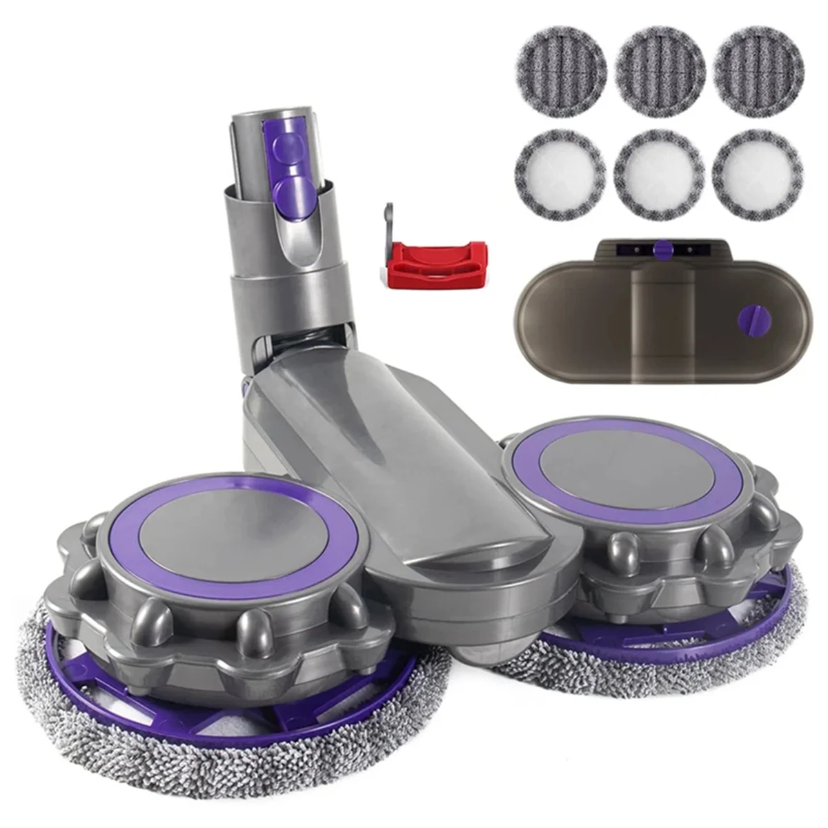 

Active!Electric Mop Head Attachment for Dyson V10 Slim/ V12 Detect Slim Vacuum Cleaner Parts with Water Trank and Trigger Lock