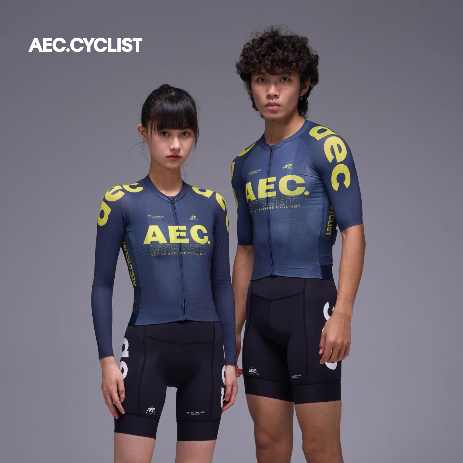 

AEC.CYCLIST Men's Short Sleeve Cycling Jersey Quick Dry Breathable Summer Bike Shirts Slim Fit Bicycle Tops MTB Clothing