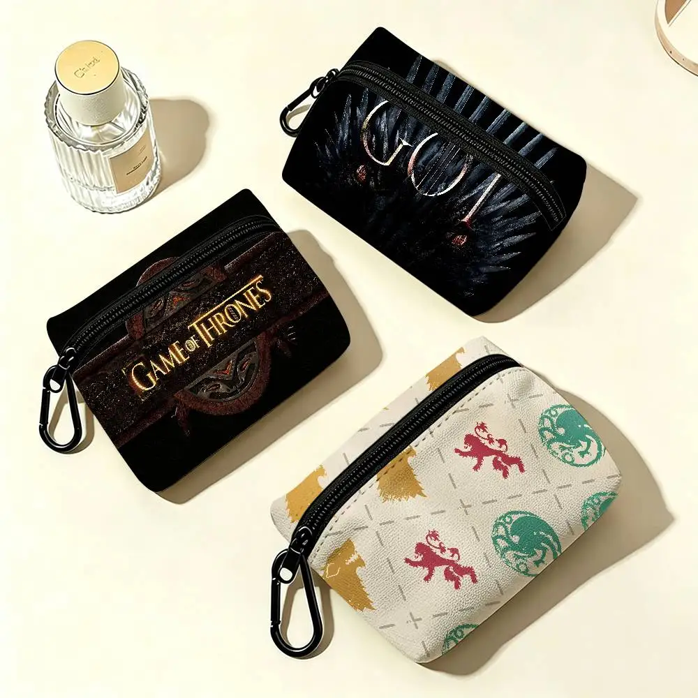 G-Game O-Thrones Series Wear-resistant Oxford Cloth Coin Purse Portable Backpack Hanging Card Storage Bag