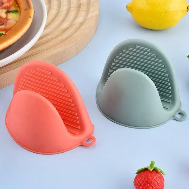 Food Safe Silicone Heat Resistant Gloves Anti-scald Non-slip Oven Mitts for Baking Grilling Kitchen Outdoor BBQ