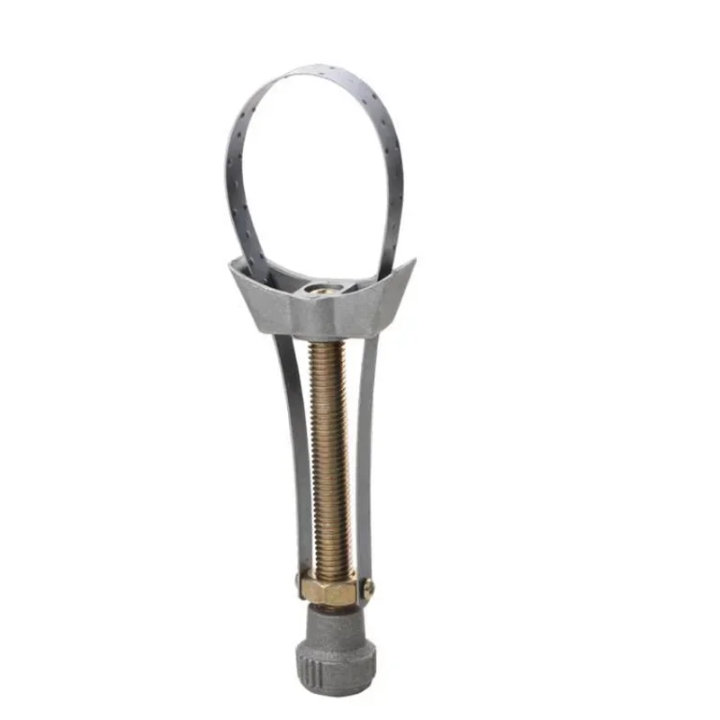 Llave inglesa para filtro de aceite de coche y motocicleta, máquina de extracción de filtro, herramienta de extracción de compartimento de aceite con correa de acero tipo Yuanbao