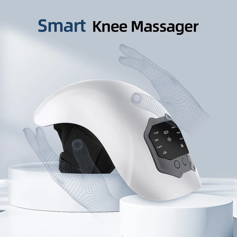 

Electric Knee Massager Hot compress Knee Pad Massager Red Light Vibration,3 Level Heating,Airbag Wrapping,LCD Display Screen