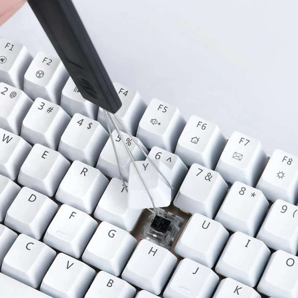

2in1 Keycap Puller Black White Brush Keyboard Cleaning Tool Kit Laptop PC Dust Remover Multi Functional Accessories Camera