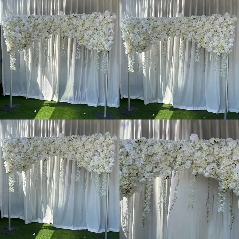 Artificial Rose Wall Hanging Flower Arrangement Background Decoration for Proposal and Home Decor