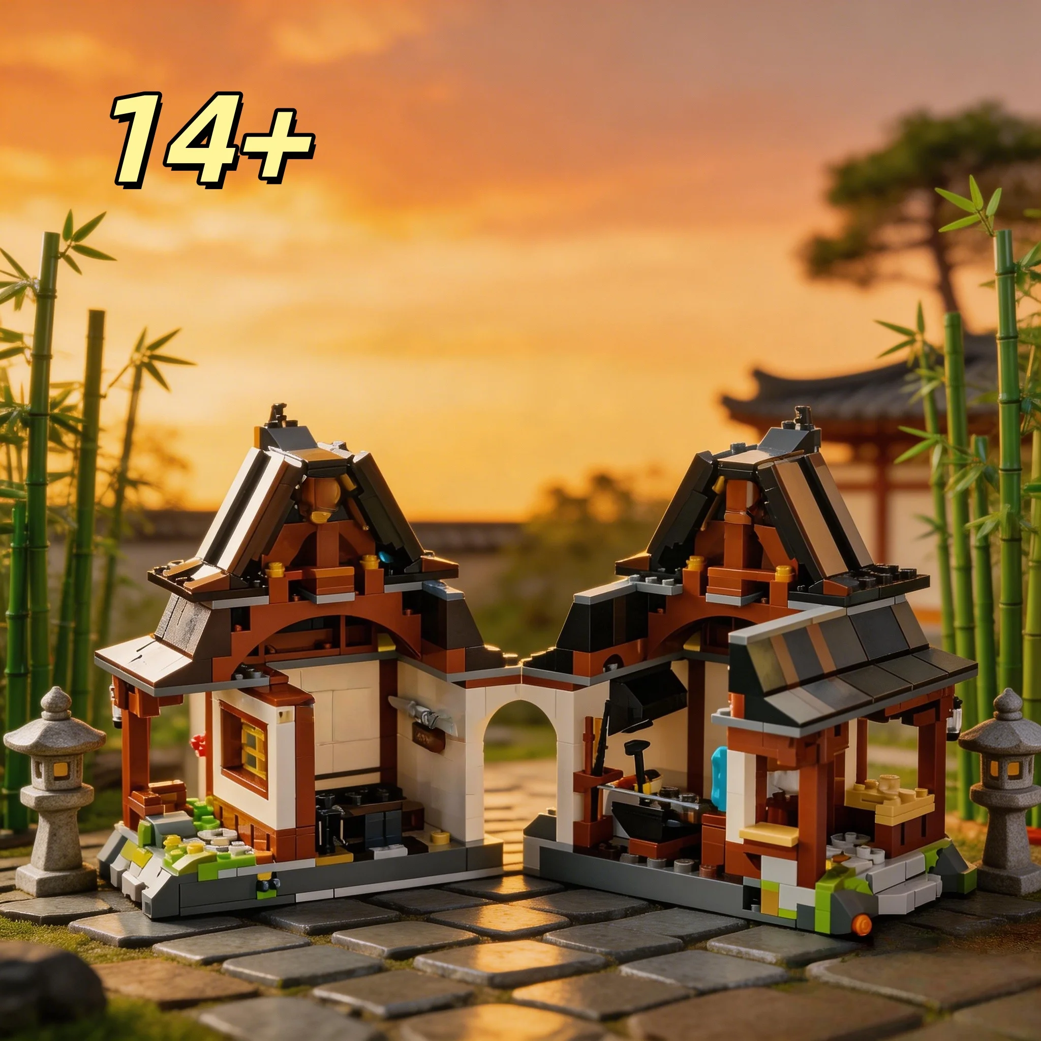 

Новинка 2026 года: Ретро-конструктор в китайском архитектурном стиле, сложная сборная модель для взрослых, сделай сам, коллекционная детская головоломка