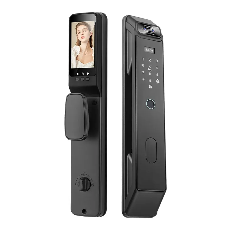 

Tuya Smart Door Lock with 3D Facial Recognition Fingerprint Password Automatic & Intelligent Includes Camera for Entry Door