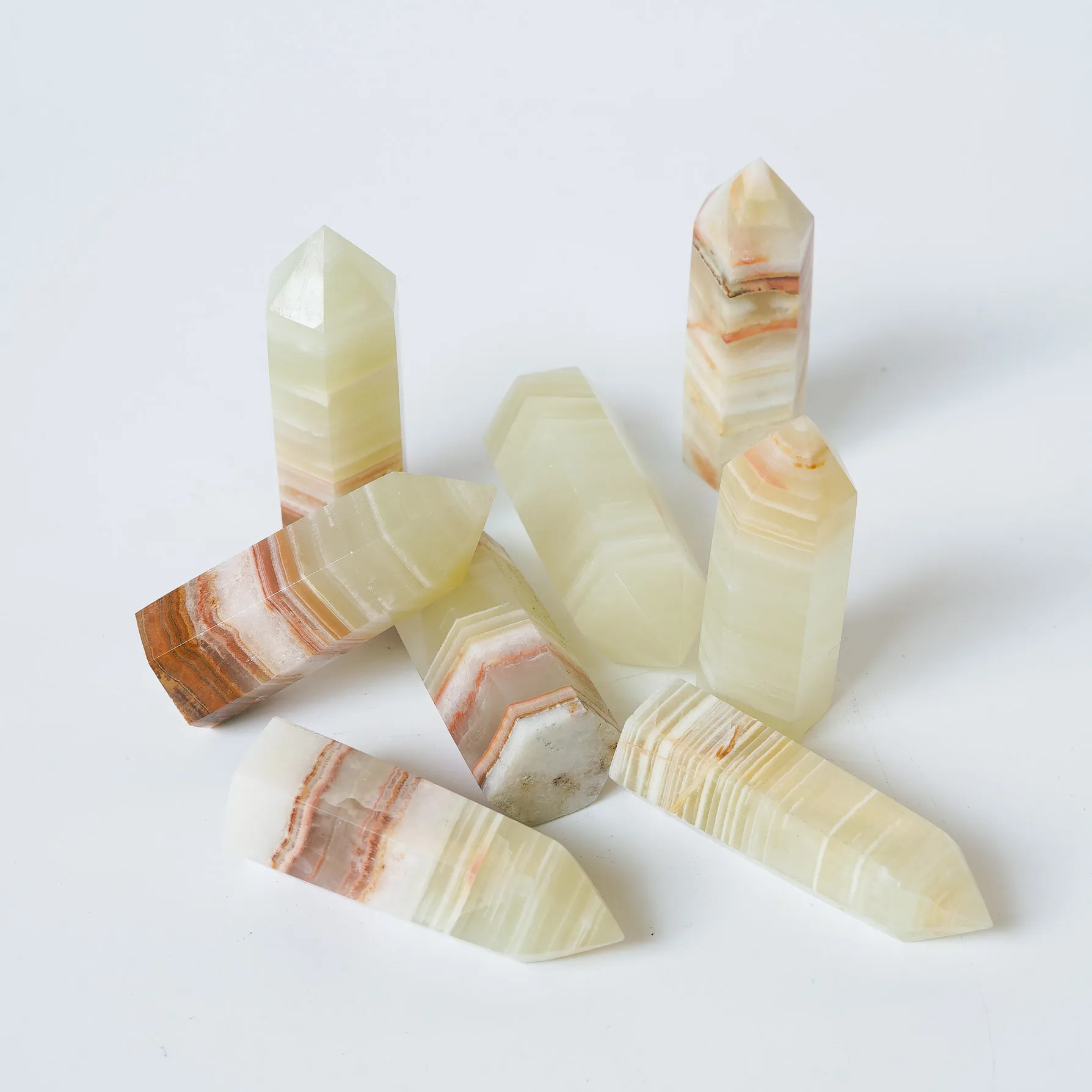 

Natural Afghan Jade Hexagonal Column Energy Mineral Room Decoration Fashion Ornament Collection Healing Ore Reiki Gift