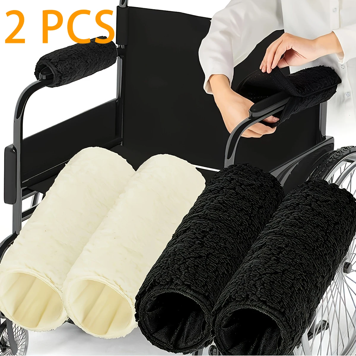 A Pair of Wheelchair Armrest Pads, Backrest Chairs, Office Chair Armrest Protection Covers, and Soft Armrest Pads