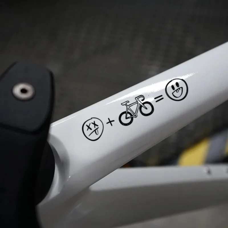 

Bicycle Frame Emoji Sticker Set (2 Sheets) - Bicycle decoration, perfect for motorcycles and cars, holiday gifts, emoji decals