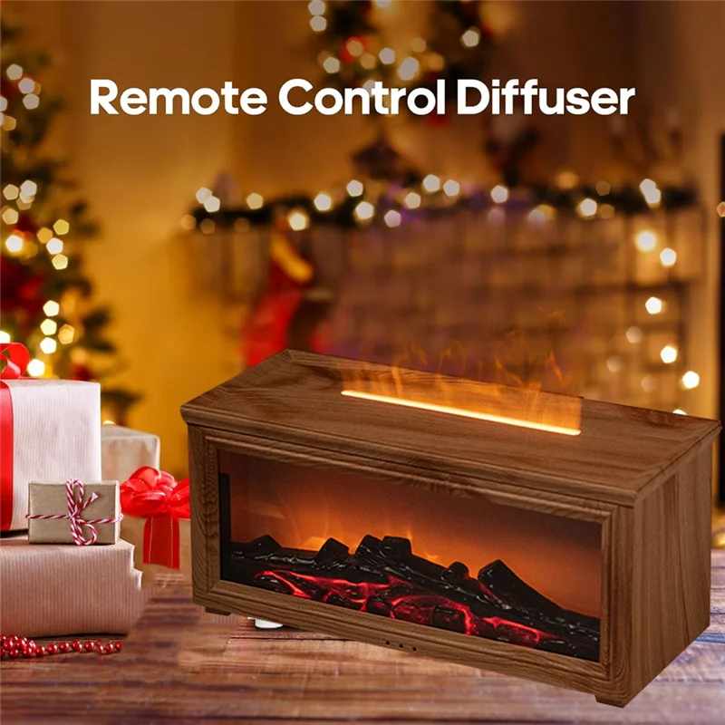موزع روائح عطرية ثابتة، مدفأة محاكاة مع تأثير اللهب الديناميكي، ناشر عطري ملون للمنزل والمكتب أ #6