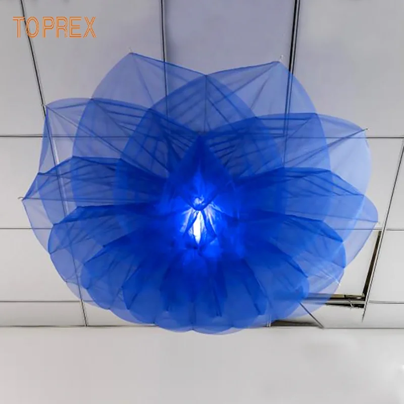 LED Automatic Bloom Mechanical Flower Decorative  Dynamic Shopping Mall Hotel Decor Wedding Flower Motor