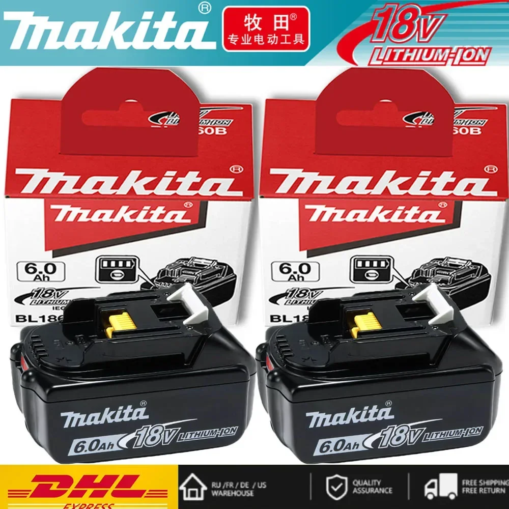 

100% original Makita 6.0Ah 18V Rechargeable Battery for Makita 18V BL1830 BL1830B BL1840 BL1840B BL1850 BL1850B Power Tools