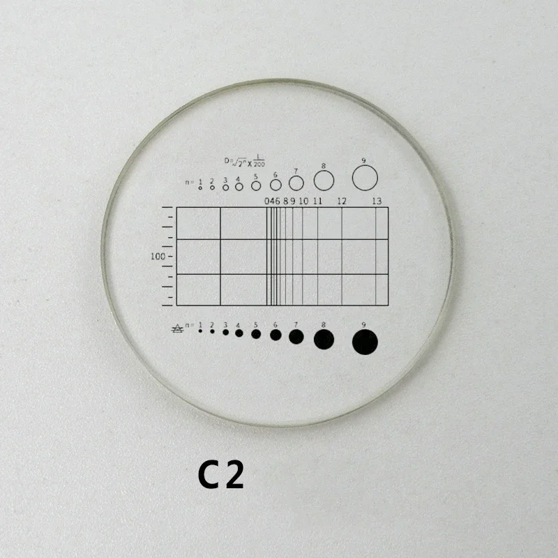 0.01mm 0.5mm 0.1mm Objective Grid Cross Microscope Eyepiece Micrometer Stage Calibration Micrometer for Objective Microscopio