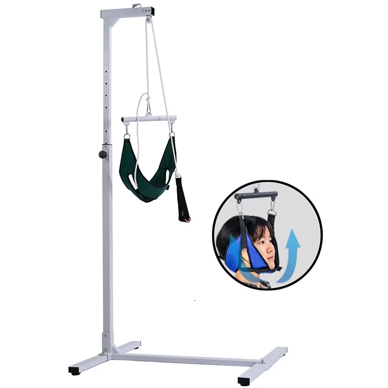

Elderly people get up to get up to help frame cervical spine traction equipment correction stretching rehabilitation training
