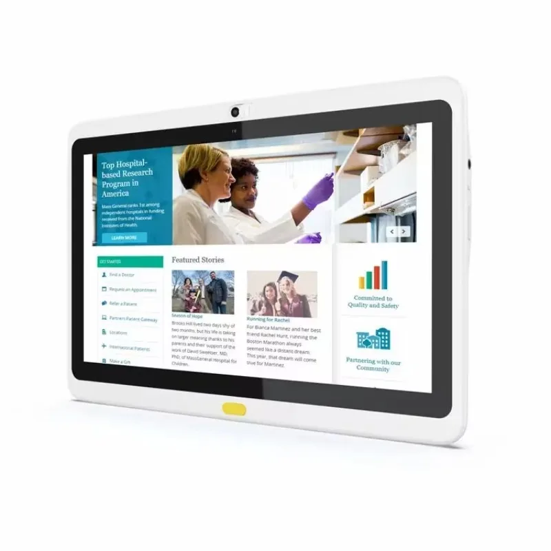 Oem Wall Mount White Tablet 13.3 Inch Android Touch Screen Medical Tablet for Hospital