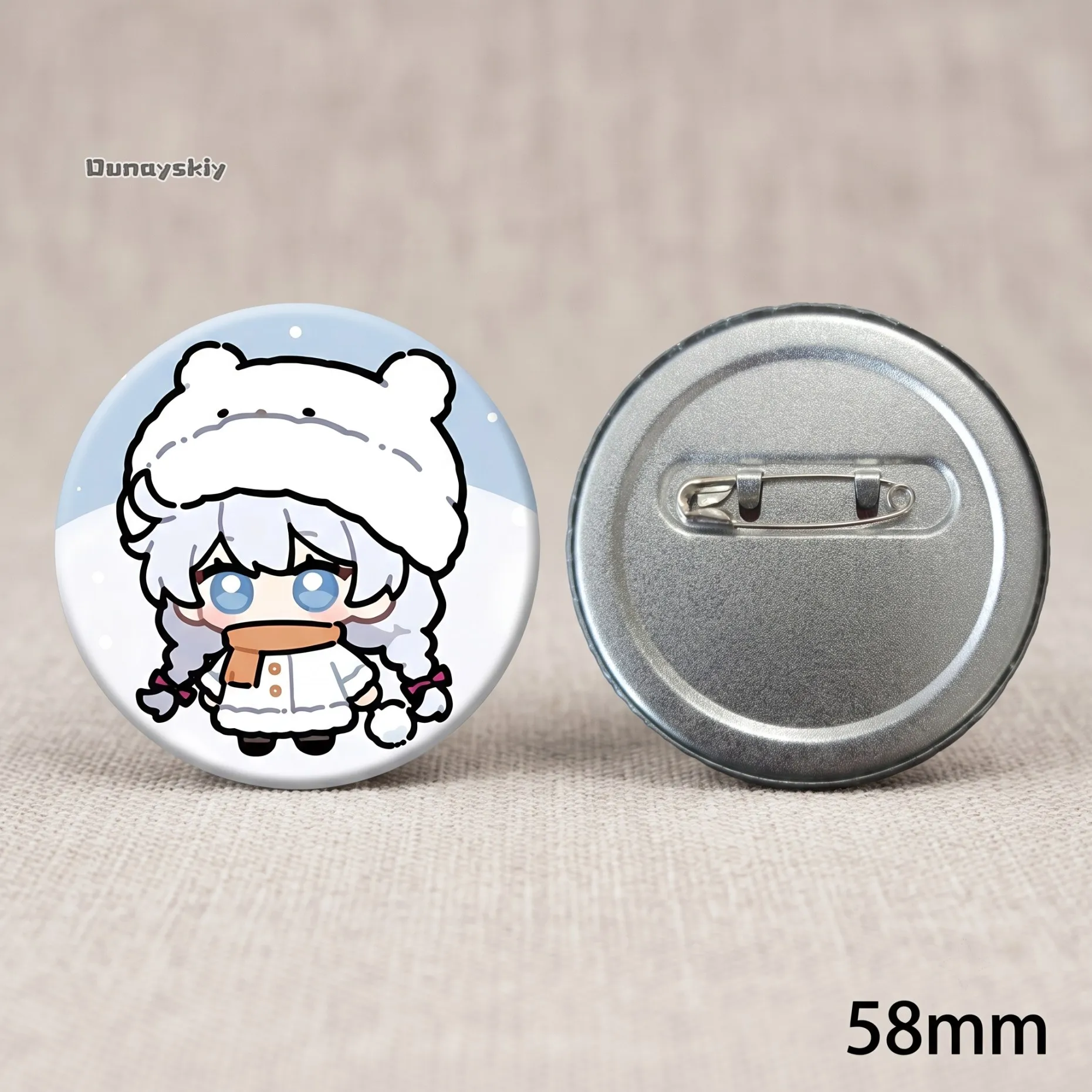 KS*27Kiana Kaslana Honkai Impact 3rd HI3 Herrscher of the Void Metal Kiana Badge Anime Brooch Pin Cosplay Gift Tinplate Collect