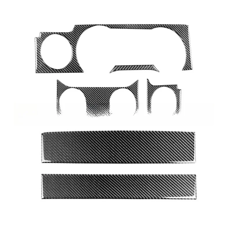 

Suitable for Ford 05-09 Mustang Mustang Interior Modification Carbon Fiber Dial Upper Set/7 Pieces