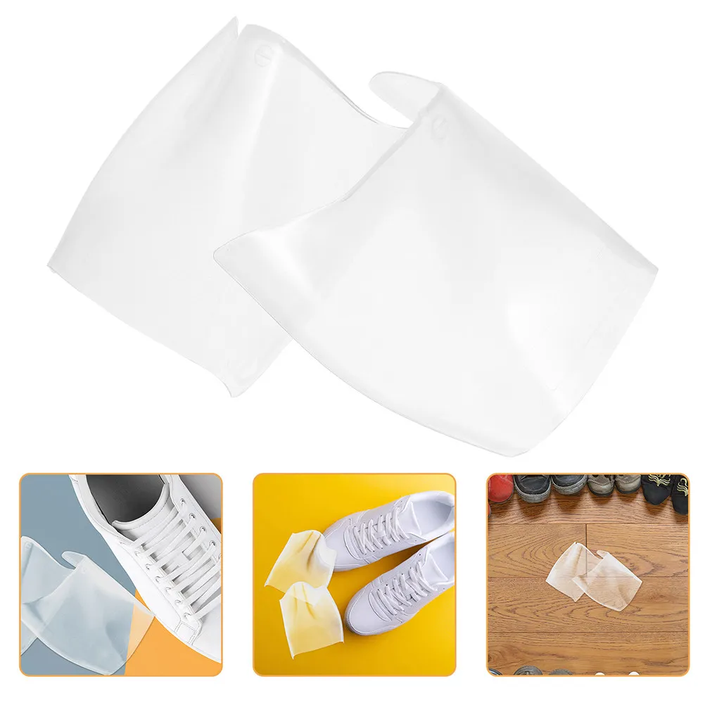 2Pairs Transparent PP Shoe Shapers for Men Women Sneakers Mules Flats Hiking Boots Athletic Dress Shoes Wrinkle