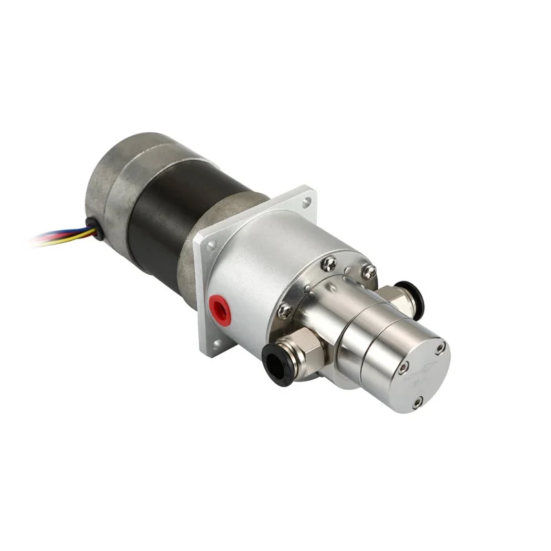 SOVOFLO MG-PKPF0.6-BLDC24V60W Magnetic Gear Pump 0.6mL/rev. 3LPM SUS 316L Body PEEK Gear PTFE Seal with Brushless Motor 24V DC